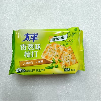 太平梳打饼香葱100g
