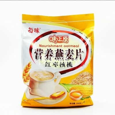 红枣核桃营养燕麦片508g